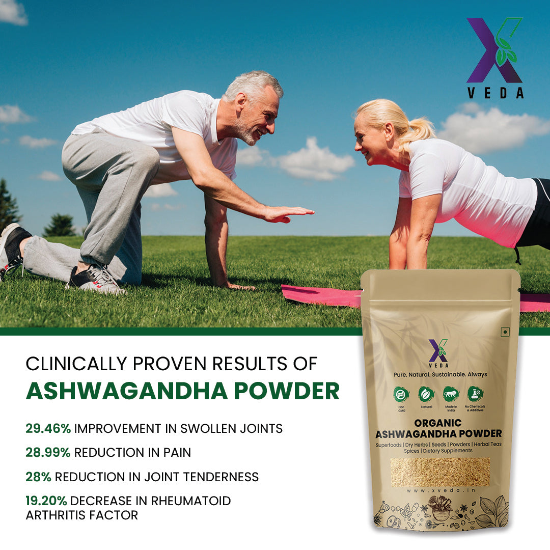 Organic Ashwagandha Powder | Pure Natural Ayurvedic Herb for Stress Relief & Immunity