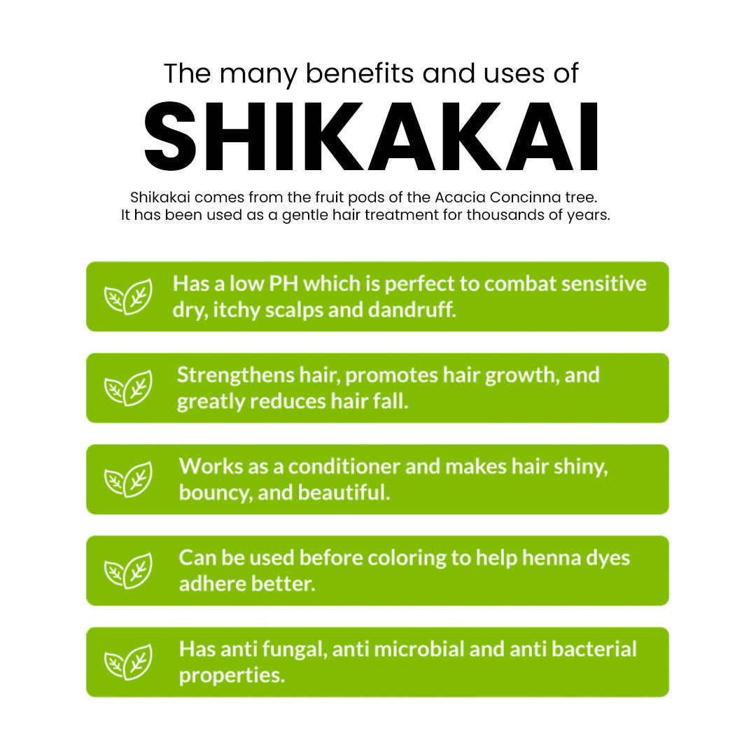 Shikakai Powder | 100% Pure & Natural Hair Cleanser | Ayurvedic Herbal Powder for Hair Care