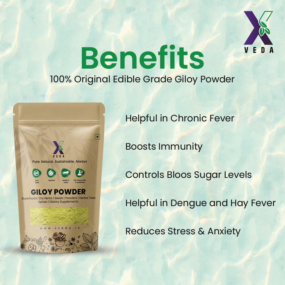 Giloy Powder (Guduchi) | 100% Pure & Natural | Ayurvedic Immunity Booster | Herbal Wellness Powder
