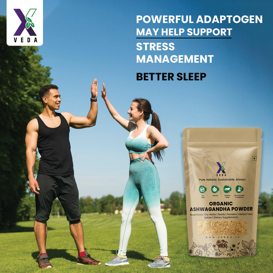 Organic Ashwagandha Powder | Pure Natural Ayurvedic Herb for Stress Relief & Immunity