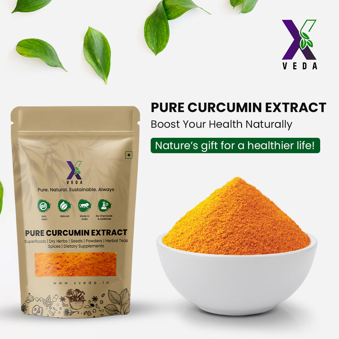 Pure Curcumin Extract | High Potency Turmeric Extract | Natural Antioxidant | Ayurvedic Wellness Supplement
