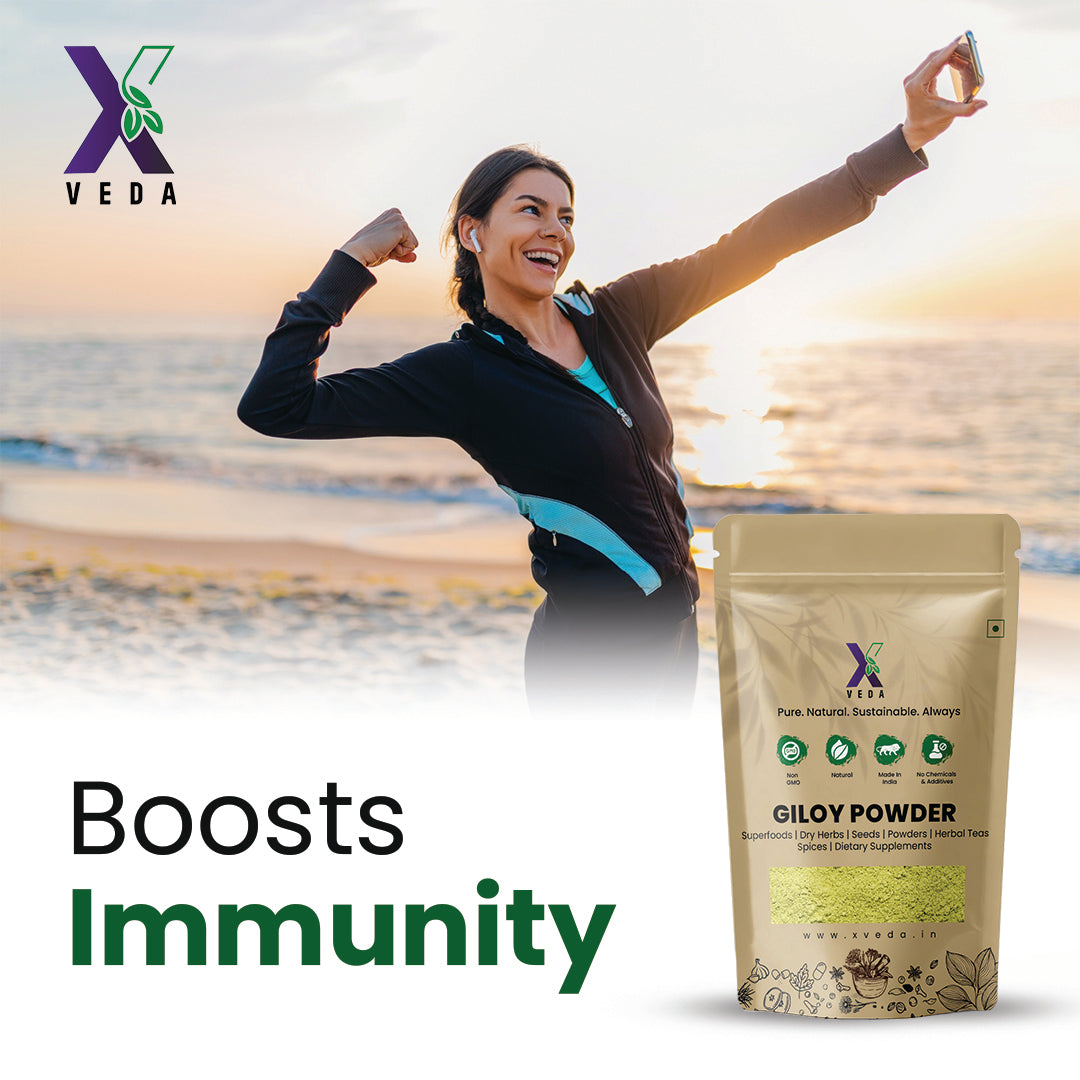Giloy Powder (Guduchi) | 100% Pure & Natural | Ayurvedic Immunity Booster | Herbal Wellness Powder