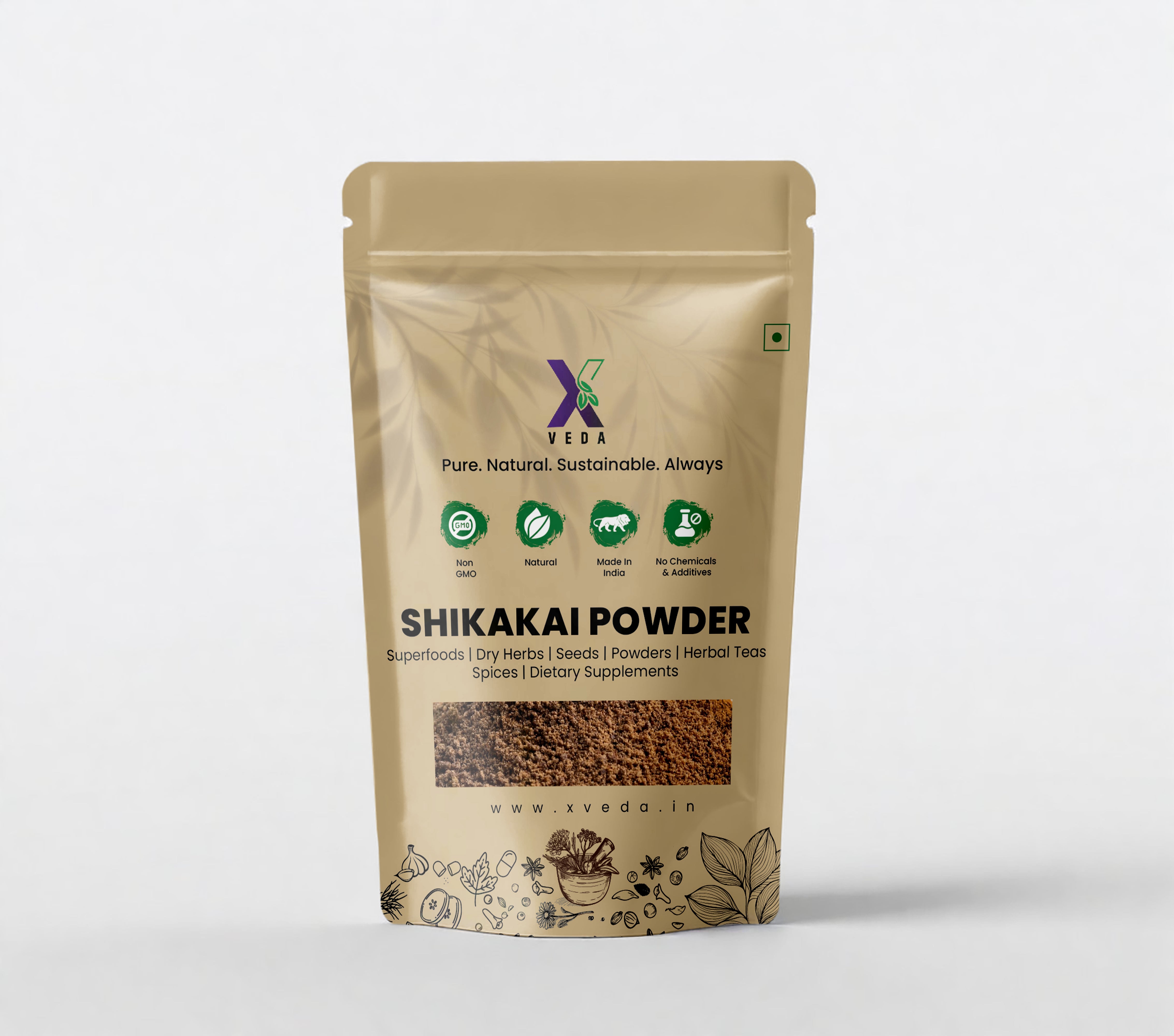 Shikakai Powder | 100% Pure & Natural Hair Cleanser | Ayurvedic Herbal Powder for Hair Care