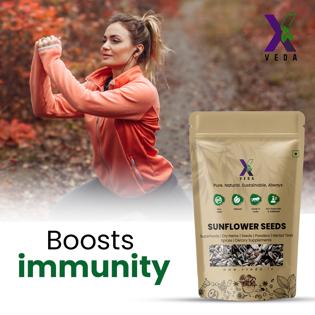 150g Raw Sunflower Seeds – Natural, Non-GMO & Chemical Free | By X Veda | Healthy Snacking & Superfood