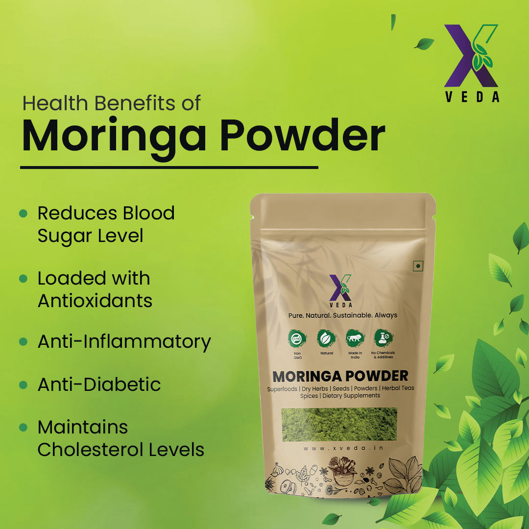 Moringa Powder (Drumstick Leaves Powder) | 100% Pure & Natural | Nutrient-Rich Superfood