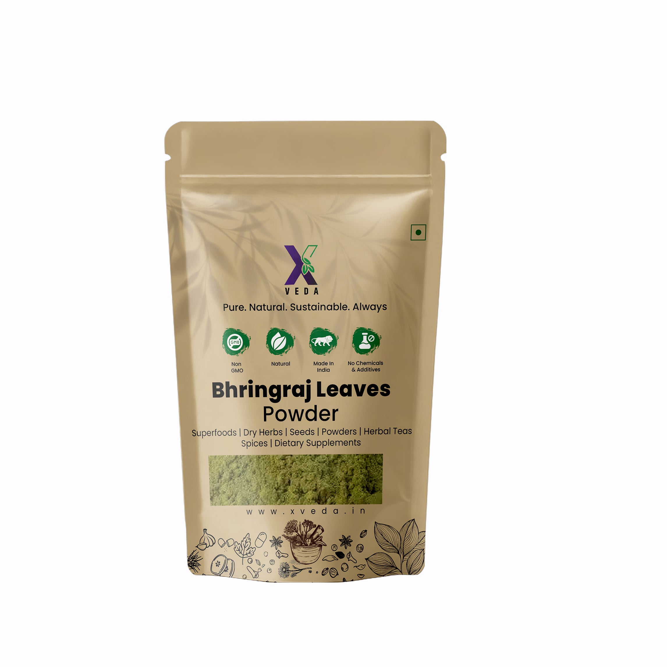 Bhringraj Leaves Powder | 100% Pure & Natural | Hair Care & Wellness Herb