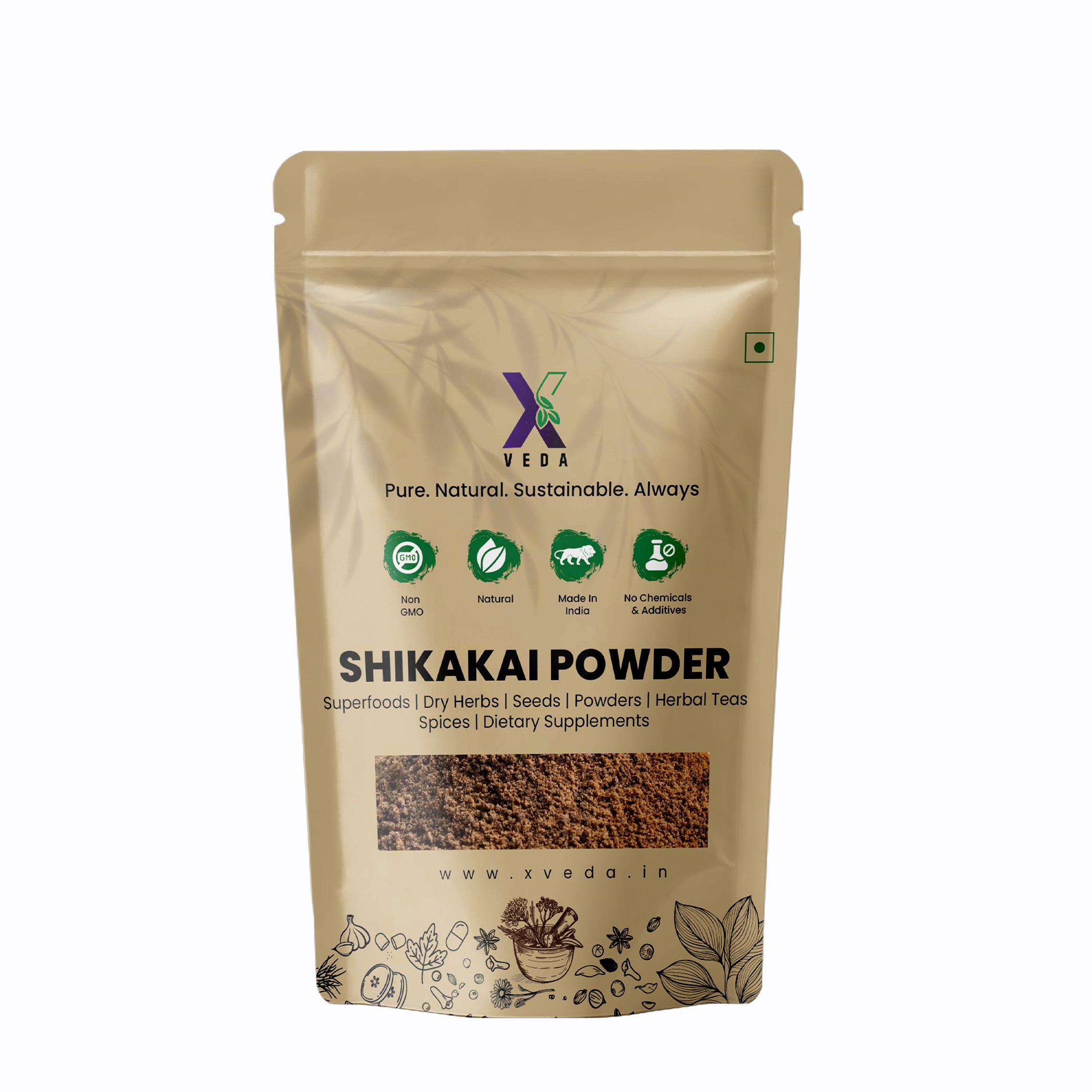 Shikakai Powder | 100% Pure & Natural Hair Cleanser | Ayurvedic Herbal Powder for Hair Care