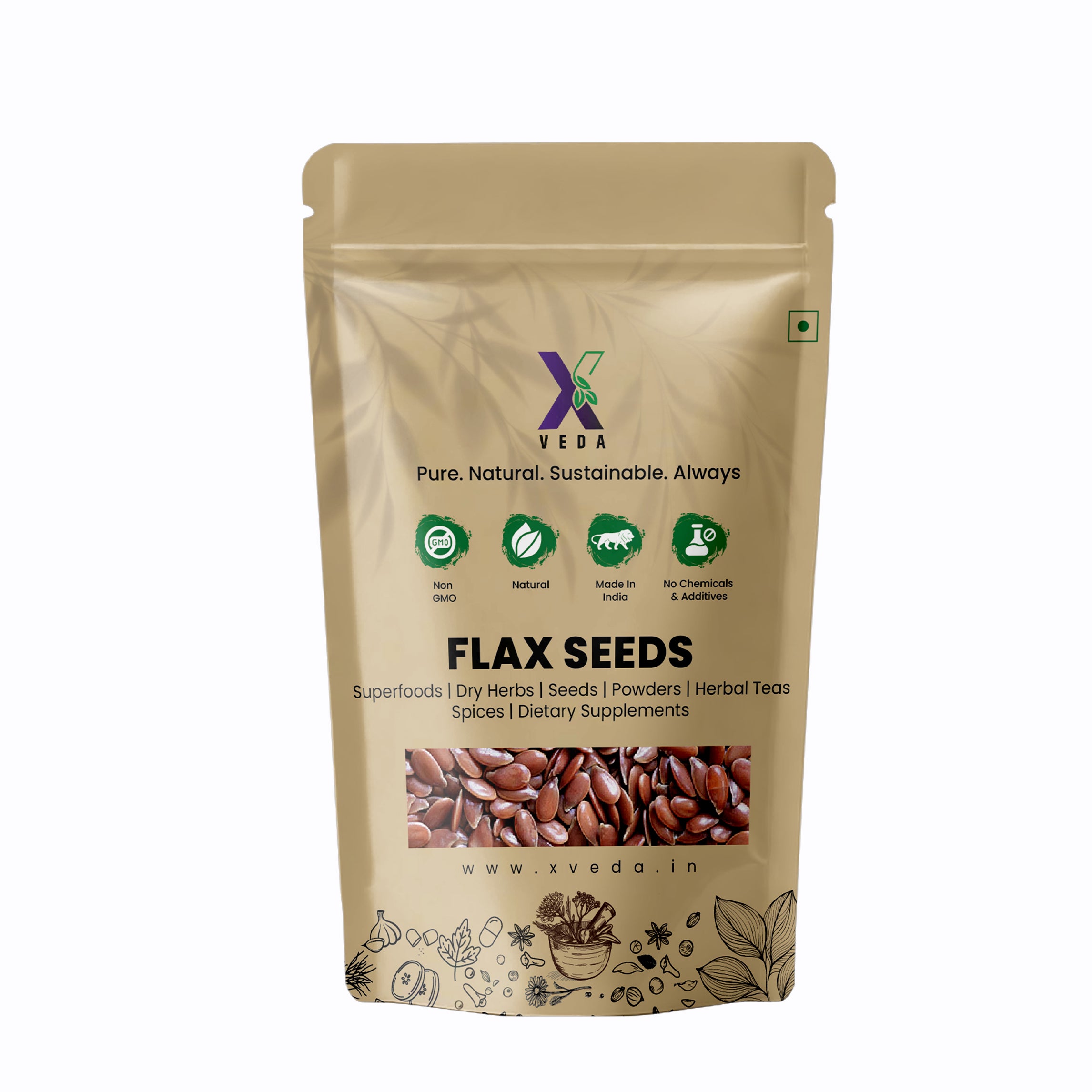 Flax Seeds (Alsi) | 100% Pure & Natural | Omega-3 Rich Superfood | High Fiber & Protein