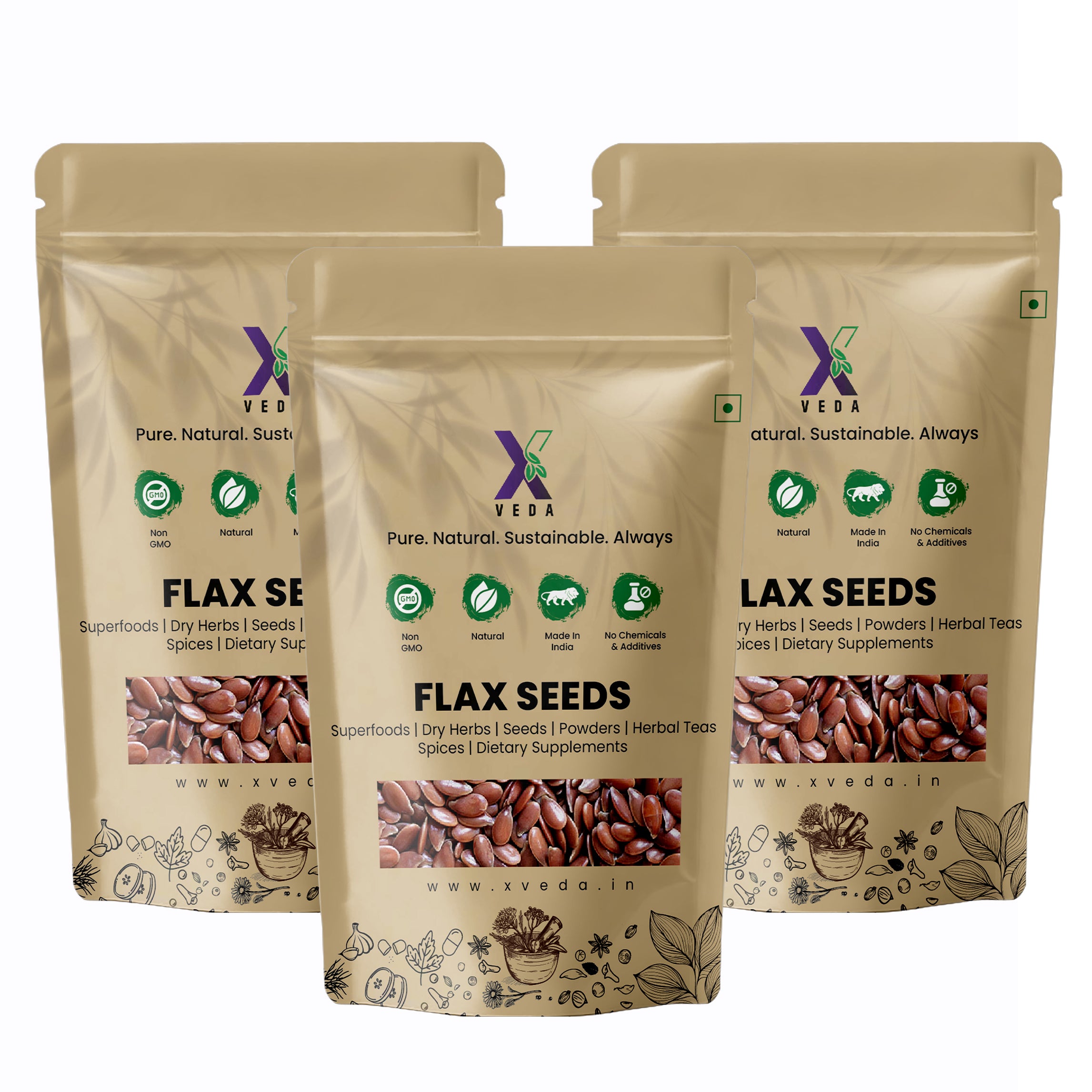 Flax Seeds (Alsi) | 100% Pure & Natural | Omega-3 Rich Superfood | High Fiber & Protein