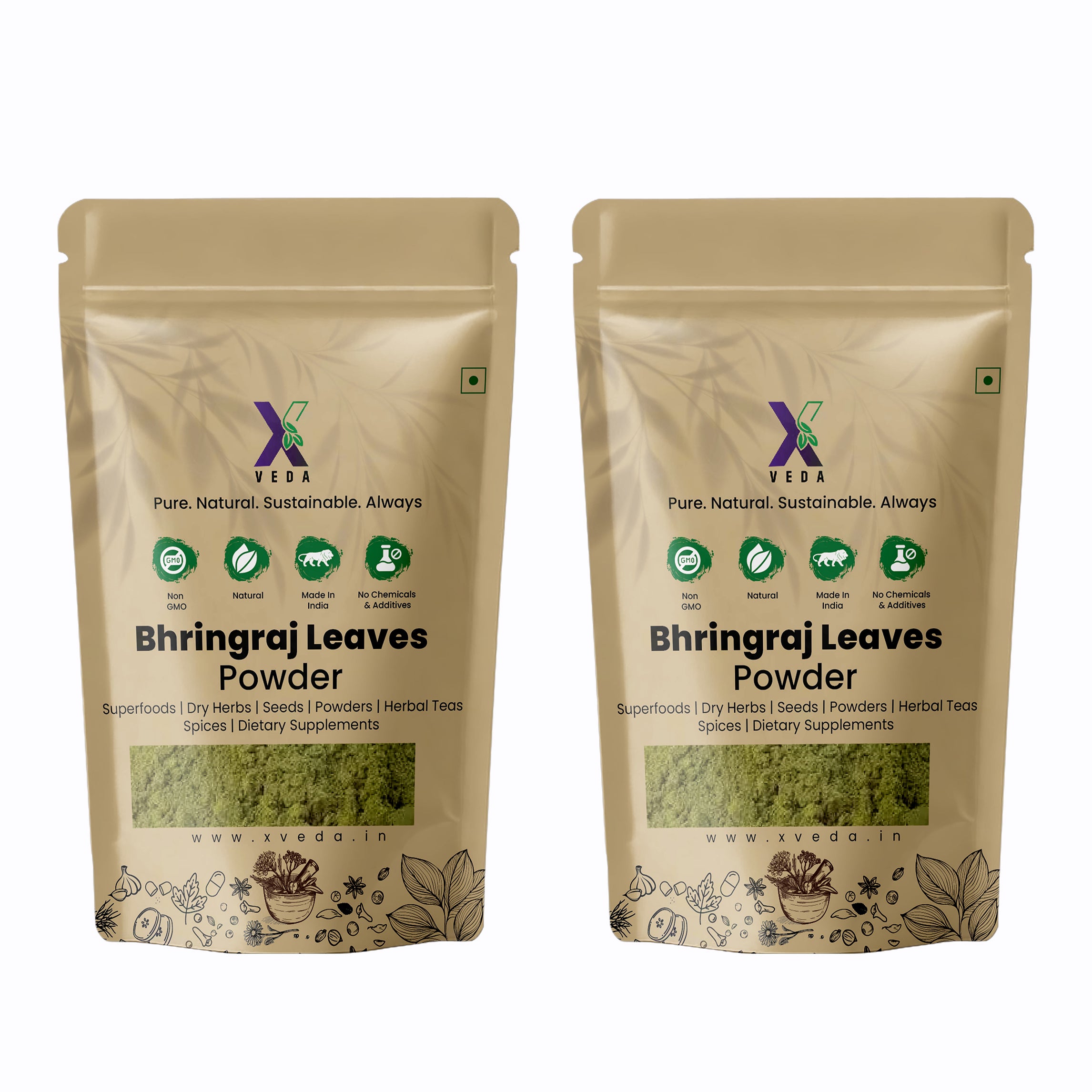 Bhringraj Leaves Powder | 100% Pure & Natural | Hair Care & Wellness Herb
