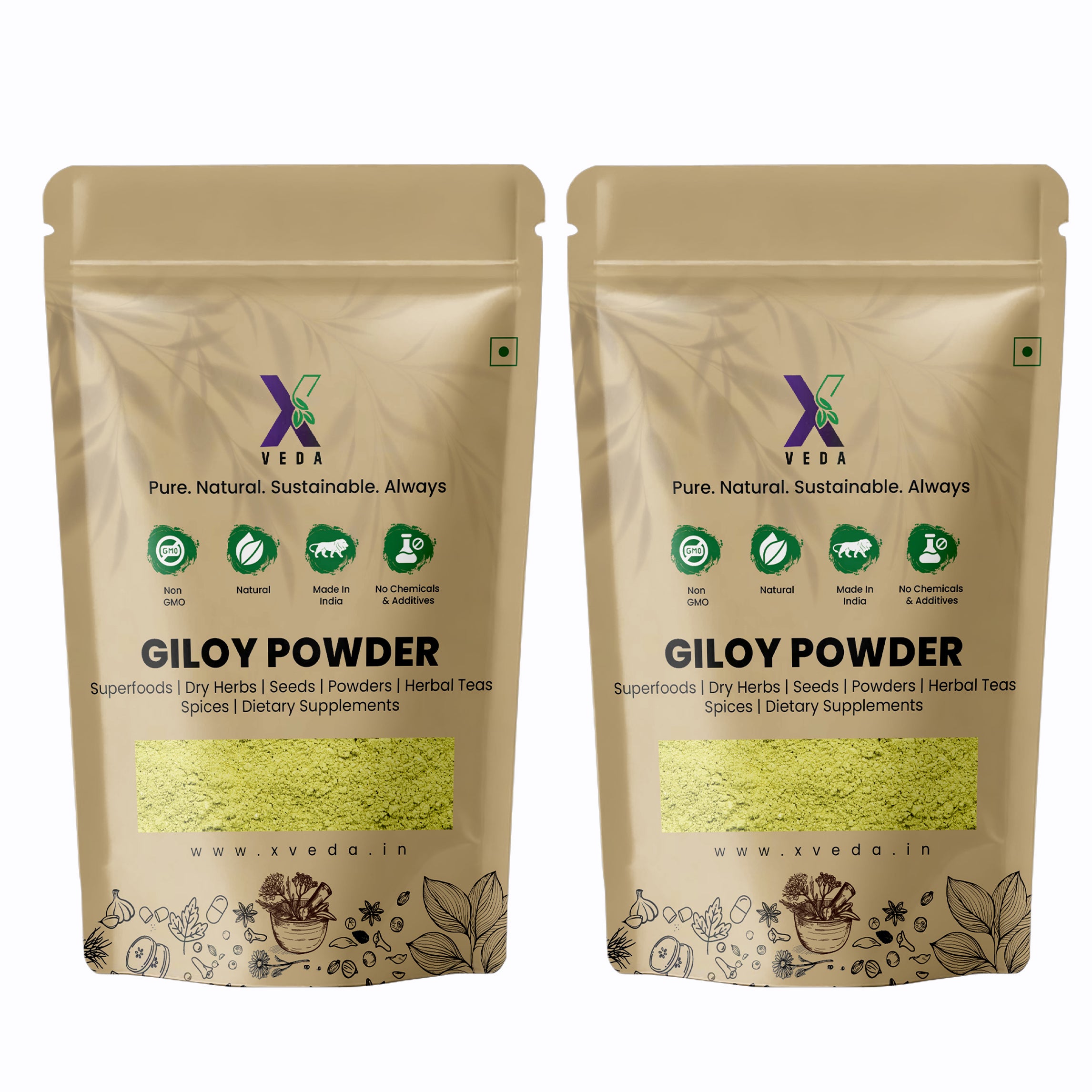 Giloy Powder (Guduchi) | 100% Pure & Natural | Ayurvedic Immunity Booster | Herbal Wellness Powder