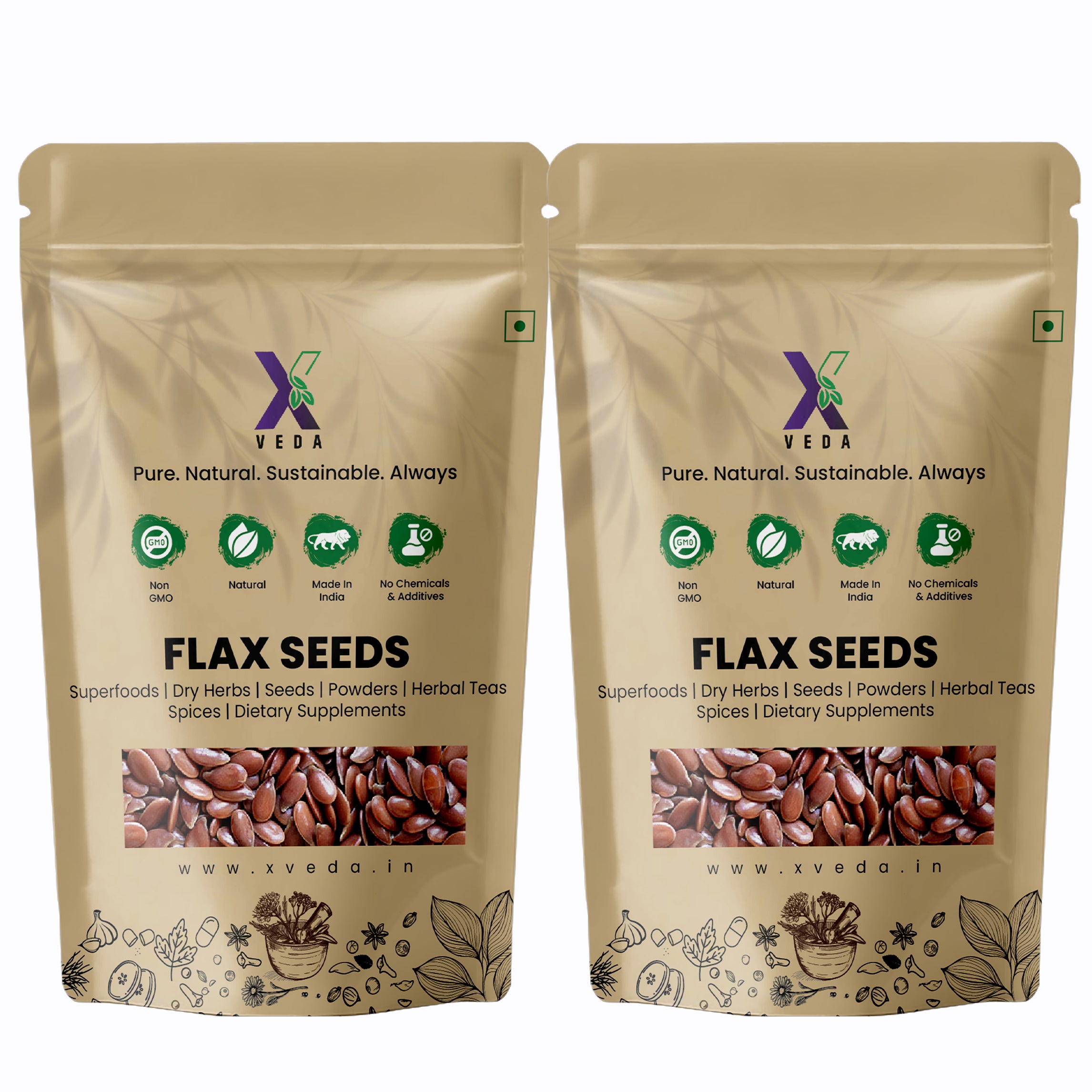 Flax Seeds (Alsi) | 100% Pure & Natural | Omega-3 Rich Superfood | High Fiber & Protein