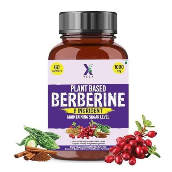 X Veda Plant Based Berberine with Milk Thistle