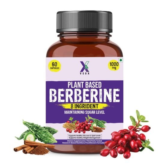 X Veda Plant Based Berberine with Milk Thistle - Image 3