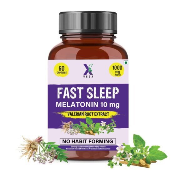 X Veda Melatonin 10mg With Valerian Extract